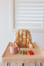 Load image into Gallery viewer, Waterproof IKEA Highchair Cushion Cover - Mustard Florals
