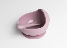 Load image into Gallery viewer, LMC Silicone Suction Bowl & Spoon - Mauve