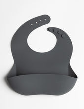 Load image into Gallery viewer, LMC Silicone Bib - Dark Grey