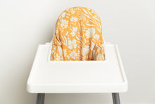 Load image into Gallery viewer, Waterproof IKEA Highchair Cushion Cover - Mustard Florals