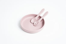 Load image into Gallery viewer, LMC Silicone Suction Plate & Spoon/Lid - Mauve