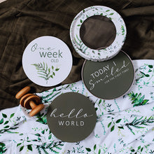 Load image into Gallery viewer, Reversible Milestone Cards - Enchanted & Olive