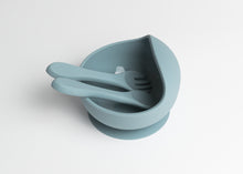 Load image into Gallery viewer, LMC Silicone Suction Bowl &amp; Spoon - Ether
