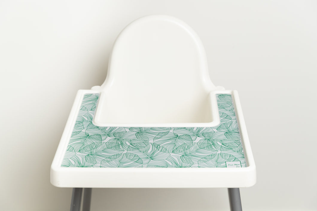 IKEA Highchair Silicone Pattern Placemat - Monstera Leaves