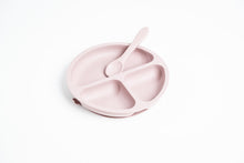 Load image into Gallery viewer, LMC Silicone Suction Divided Plate &amp; Spoon - Mauve

