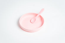 Load image into Gallery viewer, LMC Silicone Suction Plate &amp; Spoon/Lid - Pink
