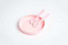 Load image into Gallery viewer, LMC Silicone Suction Plate &amp; Spoon/Lid - Pink
