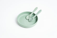 Load image into Gallery viewer, LMC Silicone Suction Plate &amp; Spoon/Lid - Sage

