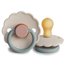 Load image into Gallery viewer, FRIGG Daisy Natural Rubber Pacifier - Colorblock (Cotton Candy)
