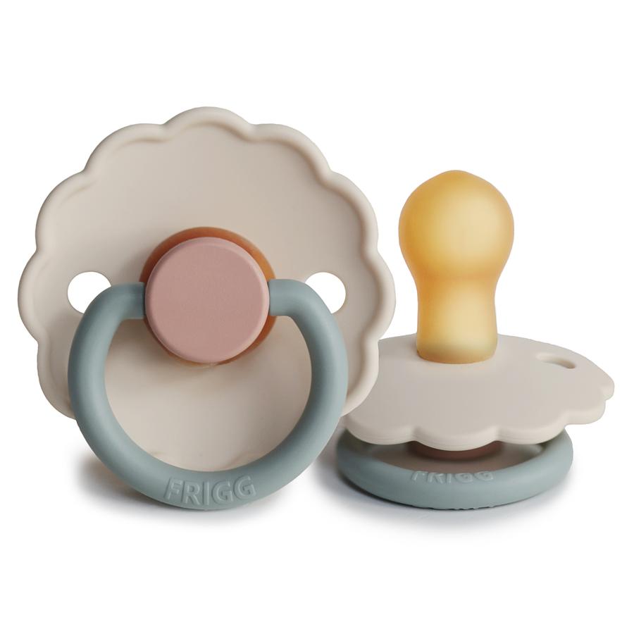 FRIGG Daisy Natural Rubber Pacifier - Colorblock (Cotton Candy)
