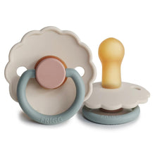 Load image into Gallery viewer, FRIGG Daisy Natural Rubber Pacifier - Colorblock (Cotton Candy)
