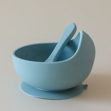 Load image into Gallery viewer, LMC Silicone Suction Bowl &amp; Spoon - Ether
