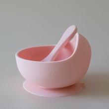 Load image into Gallery viewer, LMC Silicone Suction Bowl &amp; Spoon - Pink
