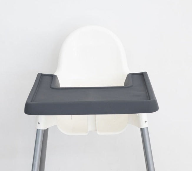 IKEA Highchair Full Cover Silicone Placemat - Dark Grey