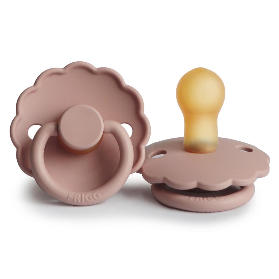 FRIGG Daisy Natural Rubber Pacifier (Blush) - 2 Pack