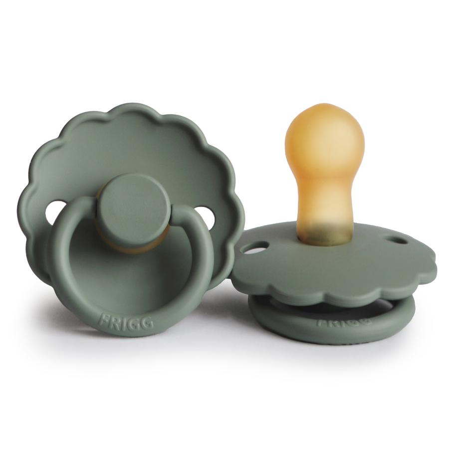 FRIGG Daisy Natural Rubber Pacifier (Lily Pad) - 2 Pack